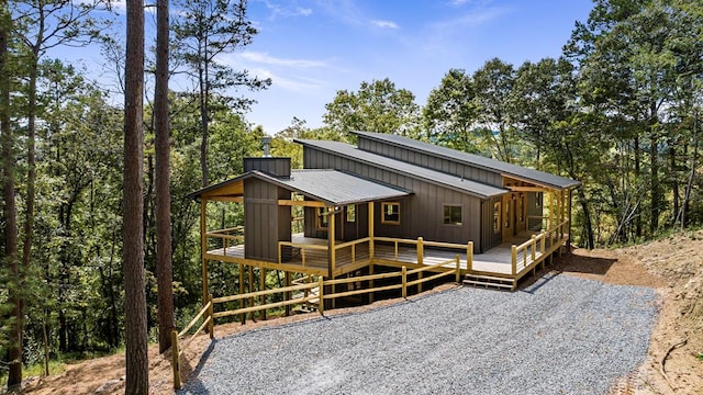 LOT11 Windy Valley Trl, Blue Ridge, GA 30513 - view of front of house with a wooden deck