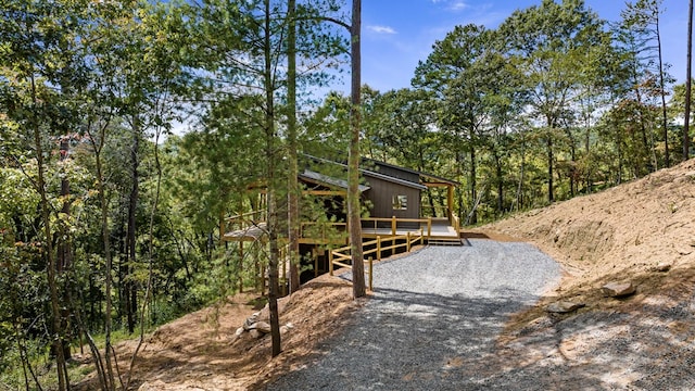 LOT11 Windy Valley Trl, Blue Ridge, GA 30513 - view of home's exterior featuring a wooden deck and a view of trees