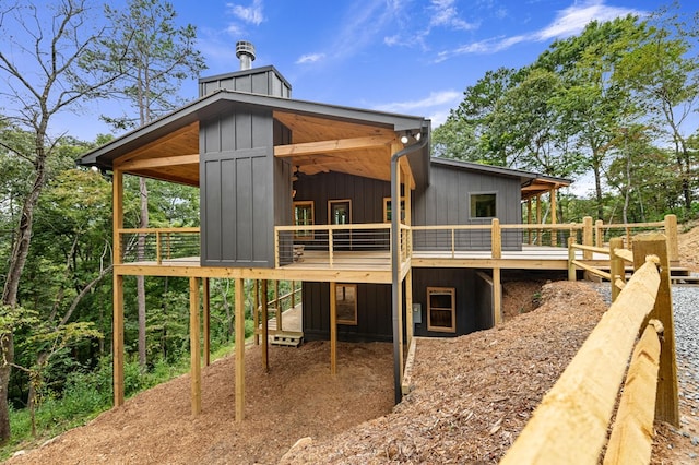 LOT11 Windy Valley Trl, Blue Ridge, GA 30513 - rear view of property with a deck
