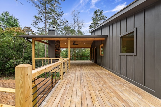 LOT11 Windy Valley Trl, Blue Ridge, GA 30513 - deck featuring ceiling fan