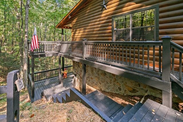 view of wooden terrace