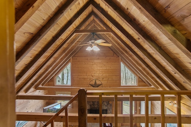view of attic