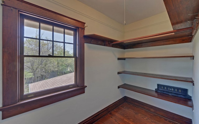 interior space featuring wood finished floors