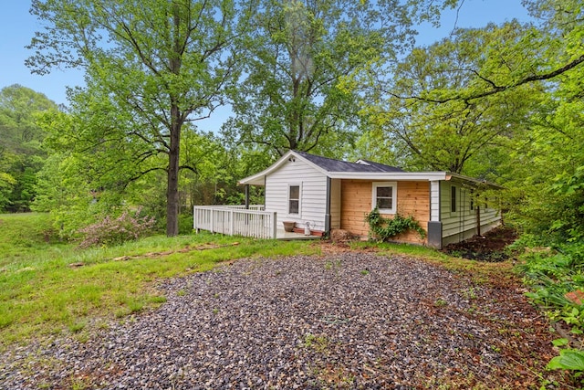 exterior space with a deck