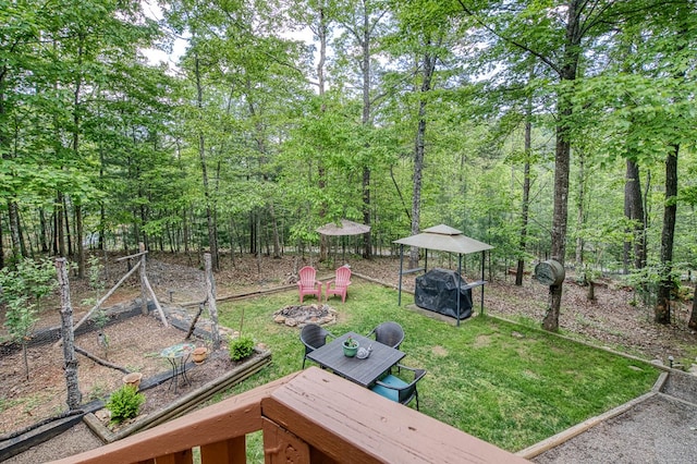 243 Havenwood Ln, Murphy, NC 28906 - view of green lawn featuring outdoor dining area