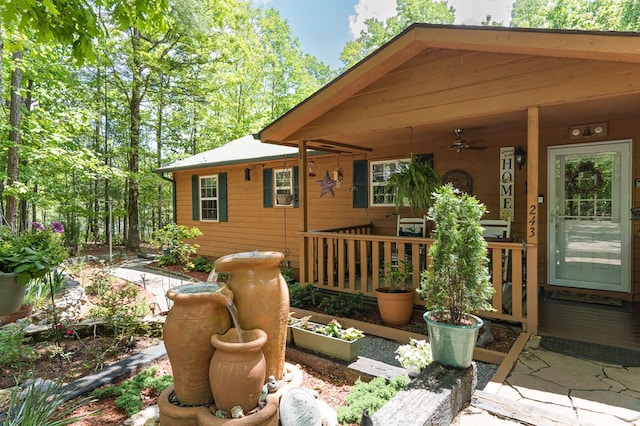 243 Havenwood Ln, Murphy, NC 28906 - view of patio / terrace featuring a ceiling fan