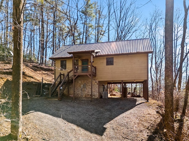 view of rear view of property