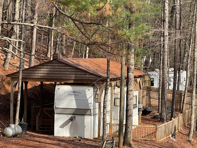 view of outbuilding