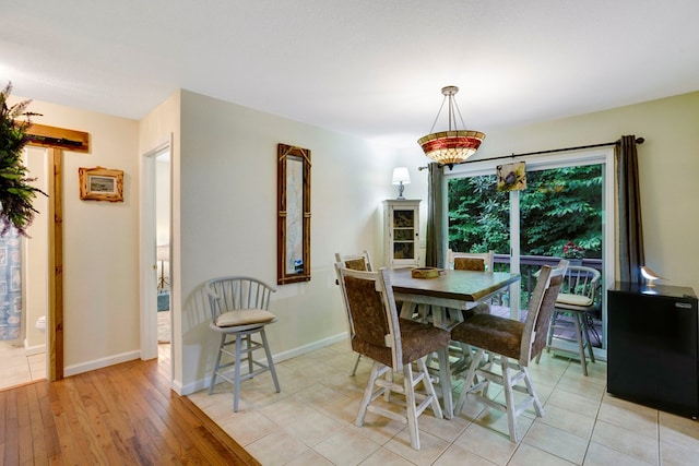 49 Hampton Ln, Hayesville, NC 28904 - dining room with light wood-style flooring and baseboards