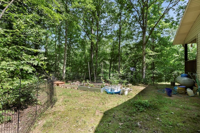 49 Hampton Ln, Hayesville, NC 28904 - view of yard featuring a garden