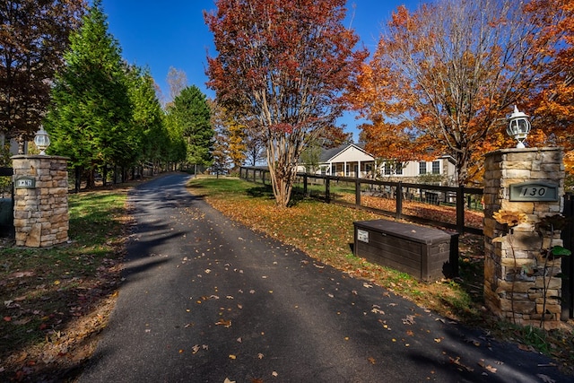 view of road