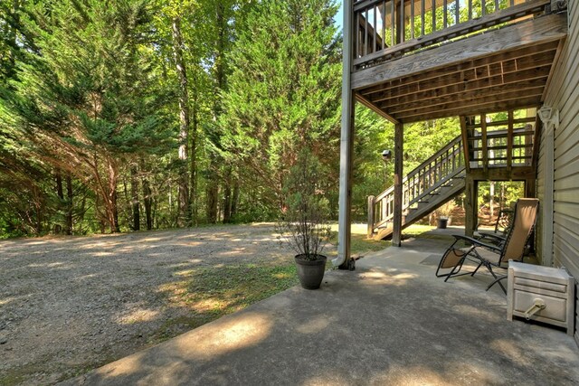 view of patio / terrace featuring a deck