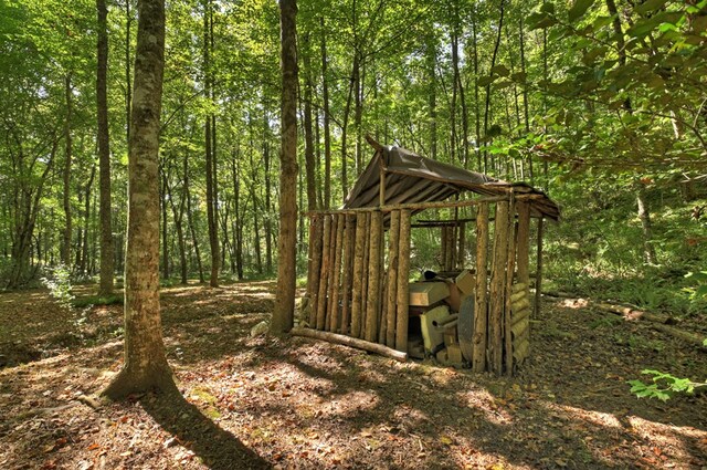 view of outdoor structure with a gazebo