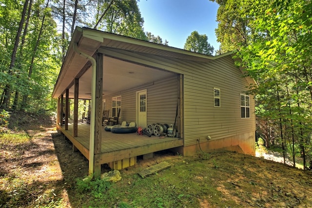 view of deck