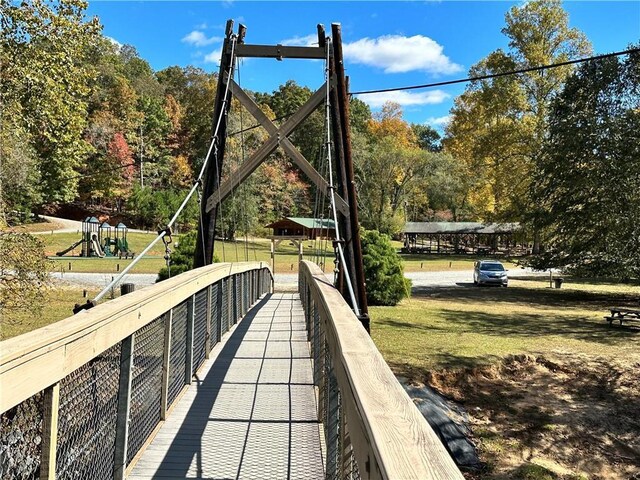 view of community featuring a playground