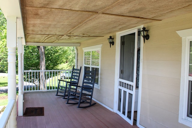 64 Cloe Moore Dr, Murphy, NC 28906 - view of wooden porch