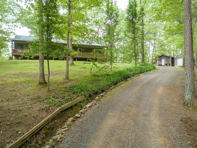 view of road