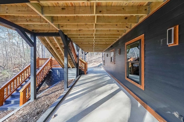 view of horse barn