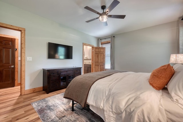 784 Sneaking Creek Dr, Hayesville, NC 28904 - bedroom with light wood-style flooring and a ceiling fan