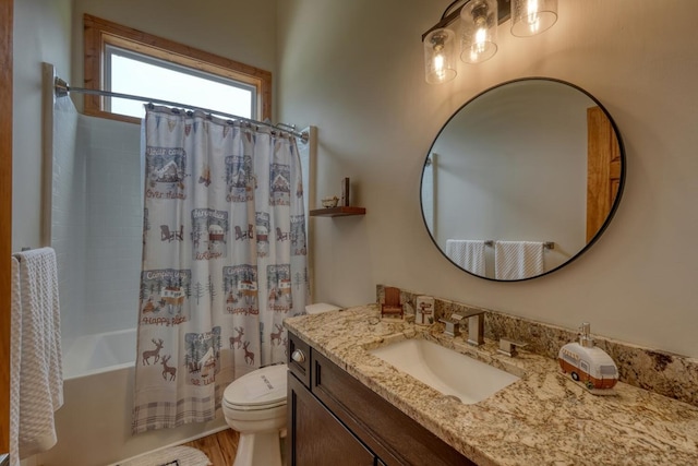 784 Sneaking Creek Dr, Hayesville, NC 28904 - full bath with vanity and shower / bath combination with curtain