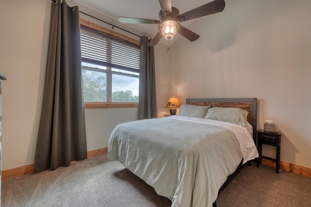 784 Sneaking Creek Dr, Hayesville, NC 28904 - bedroom featuring carpet flooring and ceiling fan