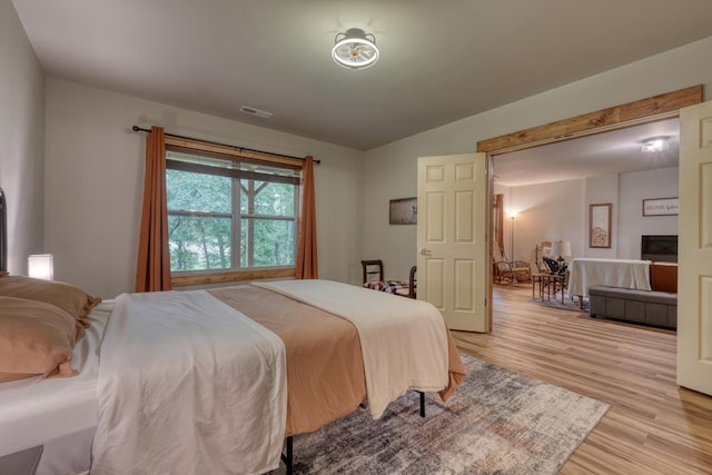 784 Sneaking Creek Dr, Hayesville, NC 28904 - bedroom featuring light wood-type flooring