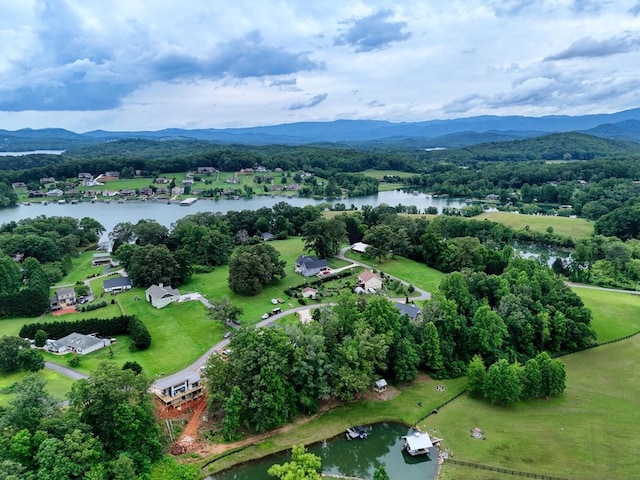 784 Sneaking Creek Dr, Hayesville, NC 28904 - aerial overview of property's location with a water and mountain view