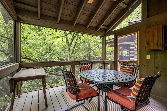 240 Donna Lee Ln, Mineral Bluff, GA 30559 - sunroom featuring outdoor dining space and healthy amount of natural light