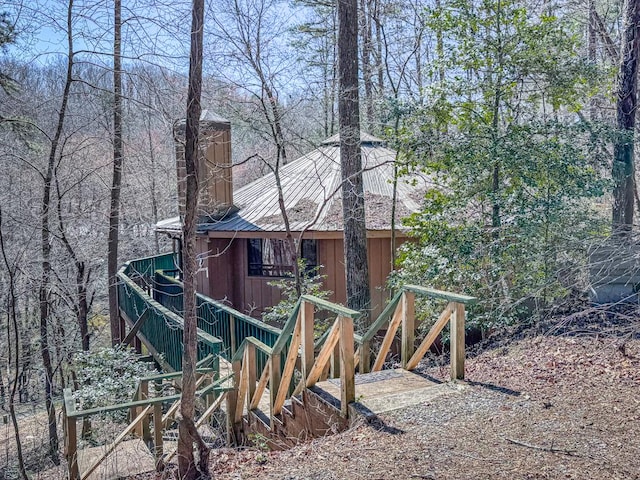230 Tanglewood Dr, Blue Ridge, GA 30513 - view of property exterior with metal roof