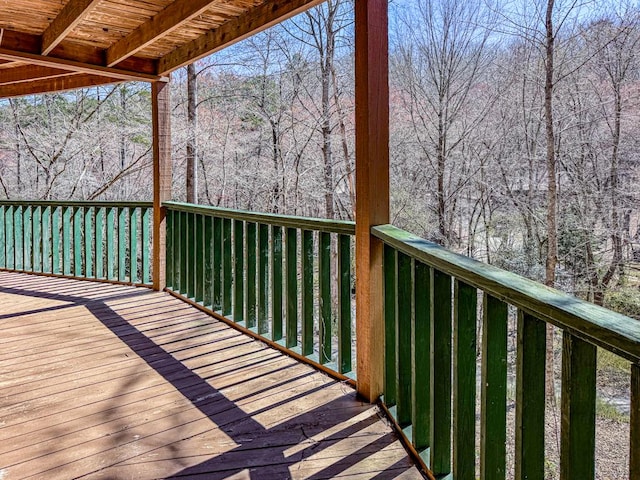 230 Tanglewood Dr, Blue Ridge, GA 30513 - view of wooden terrace