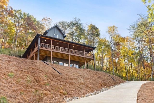 view of rear view of property