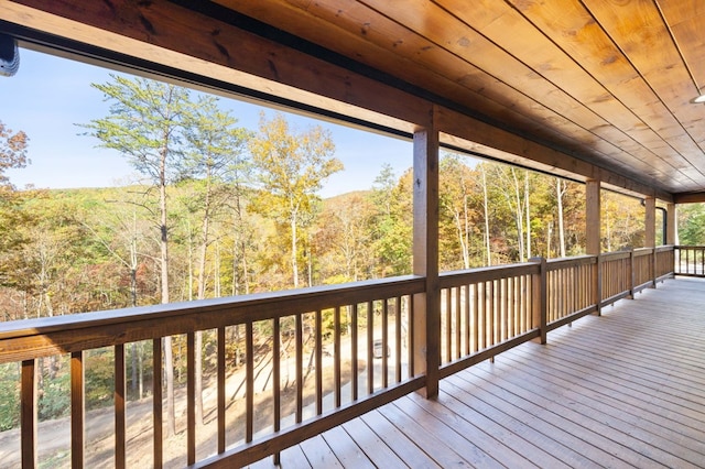 view of wooden terrace