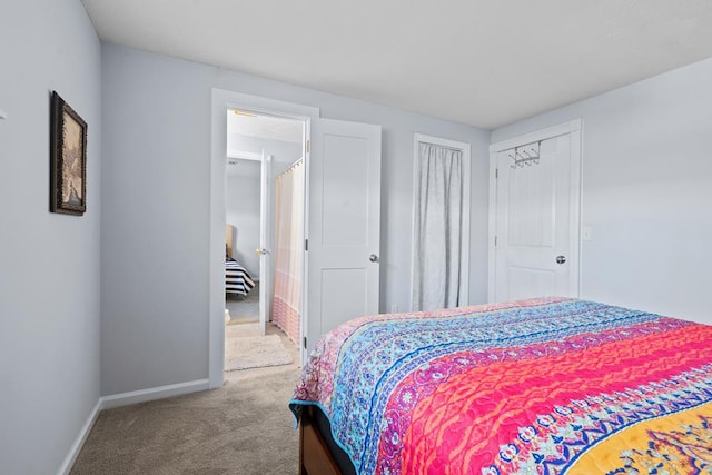 bedroom featuring carpet floors