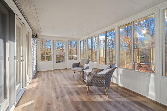 view of sunroom / solarium