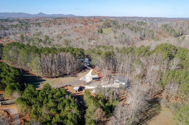 aerial view featuring a mountain view