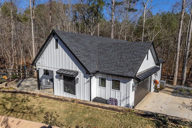 exterior space featuring covered porch, a yard, and cooling unit