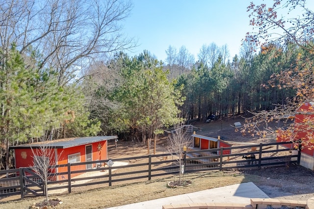 view of horse barn