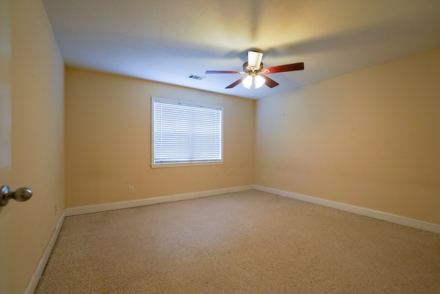 289 12 Point Rd, Blairsville, GA 30512 - empty room with light colored carpet, a ceiling fan, and baseboards
