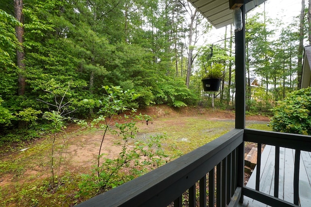 289 12 Point Rd, Blairsville, GA 30512 - view of yard featuring a wooden deck