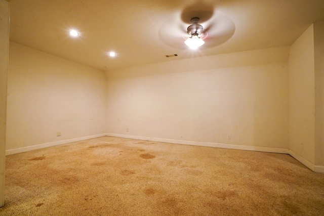 289 12 Point Rd, Blairsville, GA 30512 - unfurnished room with light colored carpet, baseboards, and recessed lighting