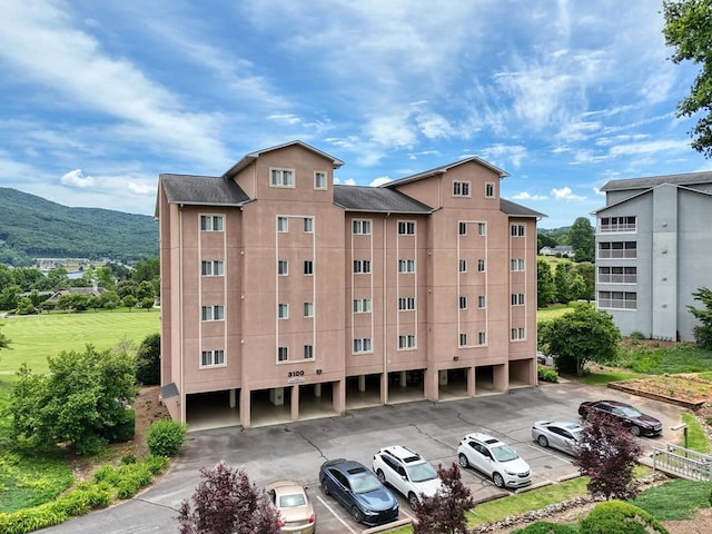 view of property featuring a mountain view