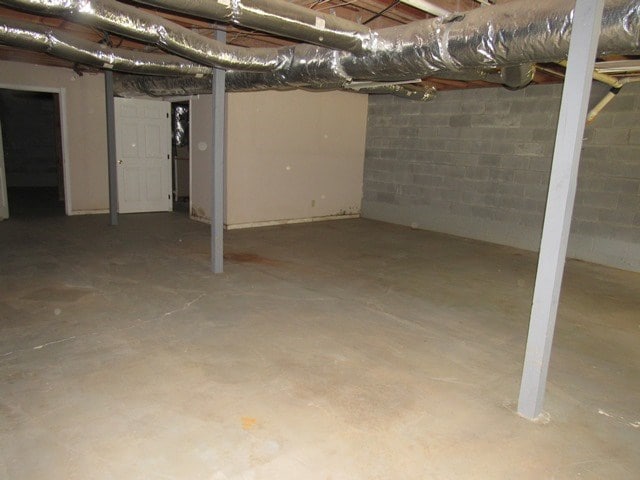 view of basement