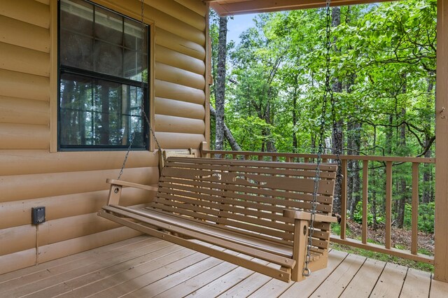 view of wooden terrace