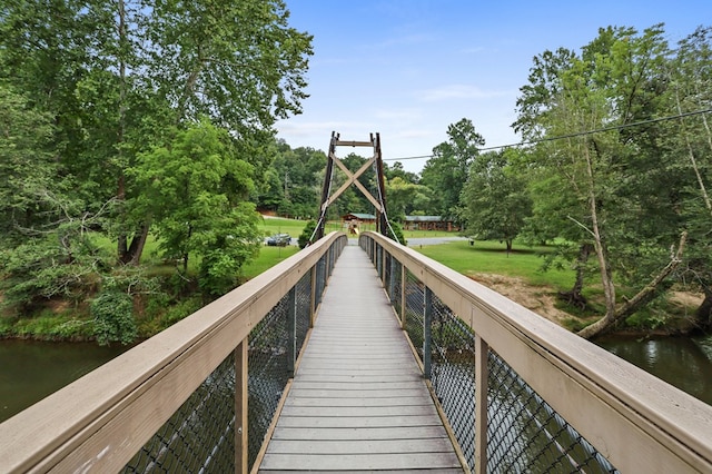 264 Summit St, Ellijay, GA 30540 - dock area featuring view of wooded area and a water view