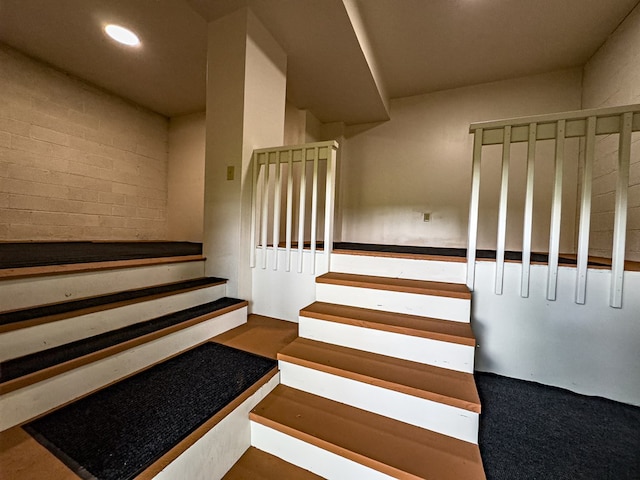 1484 Cardinal Rd, Murphy, NC 28906 - staircase with recessed lighting