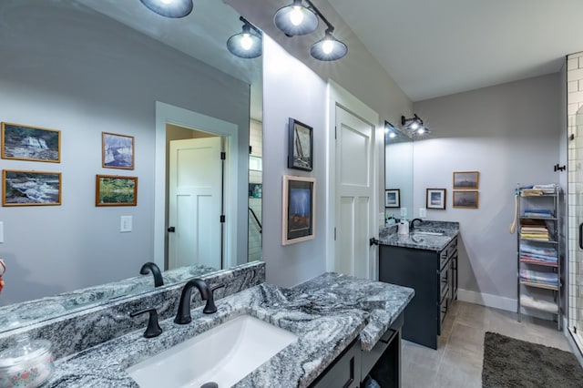 21 Hogue Way, Blairsville, GA 30512 - full bath with a sink, tile patterned flooring, and two vanities