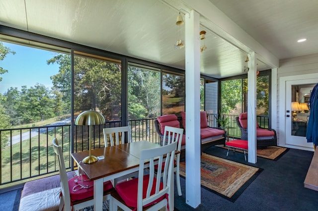 21 Hogue Way, Blairsville, GA 30512 - sunroom / solarium featuring carpet flooring