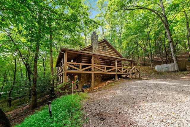 421 Weeks Creek Rd, Blue Ridge, GA 30513 - view of outbuilding featuring a view of trees