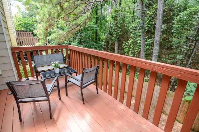 4149 Spring Cove Dr, Duluth, GA 30097 - wooden terrace featuring outdoor lounge area