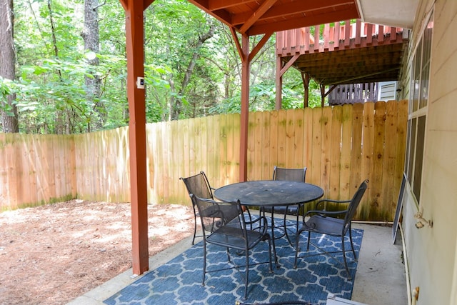 4149 Spring Cove Dr, Duluth, GA 30097 - view of patio featuring outdoor dining space
